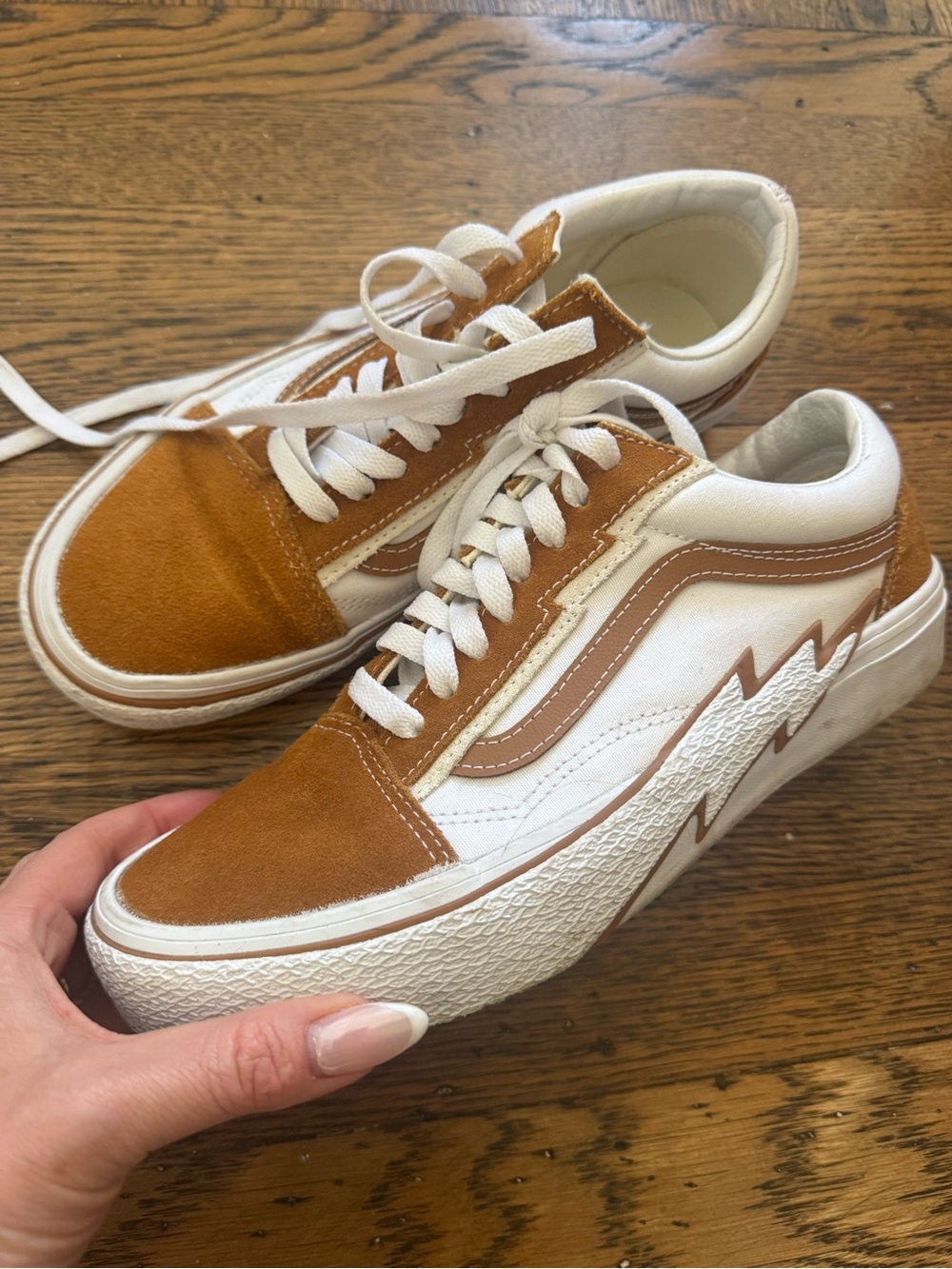 Lightning Brown Suede Vans - Women’s 8.5